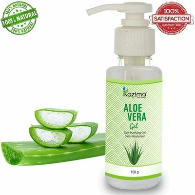 KAZIMA 100% Pure Natural Aloe Vera Gel Raw for Skin, Face, Hair, Moisturizer ...