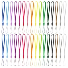 Assorted Colorful Nylon 32pc Hand & Wrist Strap Lanyards - Lightweight