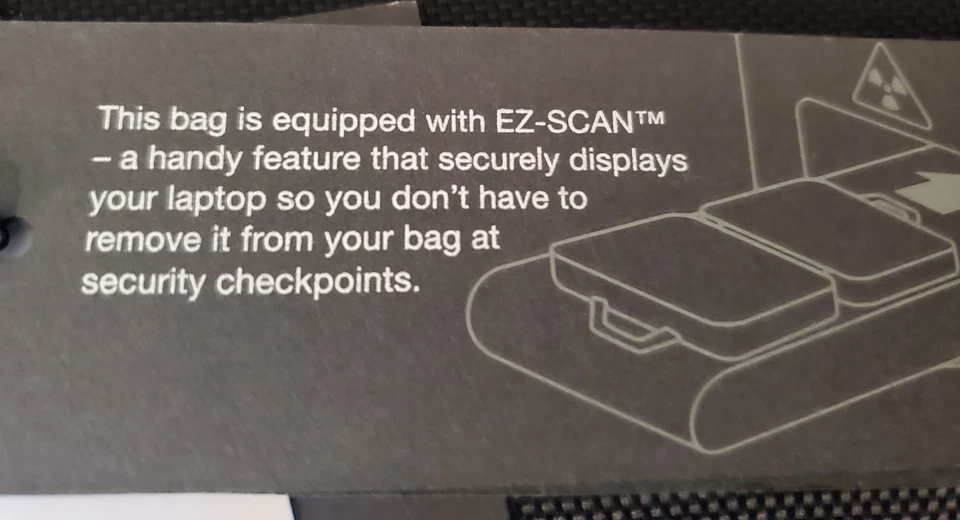 NWT Kenneth Cole Reaction TD Logo EZ-Scan Laptop Briefcase Bag - Fits 15" - Image 3 of 4