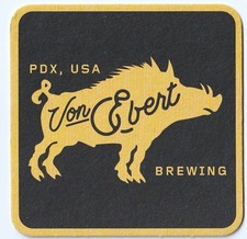 Von Ebert Brewing  Beer Coaster Portland OR