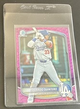 2025 Topps Bowman Draft Chrome Eduardo Quintero Fuchsia Reptilian 110/199