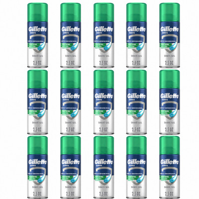 BL Gillette Series Shave Gel With Alo Vera Sensitive 2.5oz X 12 Pieces