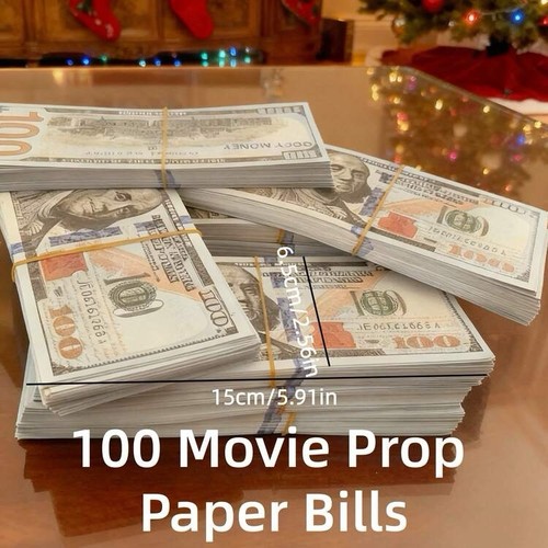 $100 Bills 10k Stack Prop Replica Money for Movies, Parties, Tik Tok ...