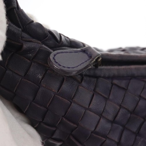 BOTTEGA VENETA INTRECCIATO Hobo Shoulder Bag Leather Purple 115653 Auth ka125 - Picture 10 of 22