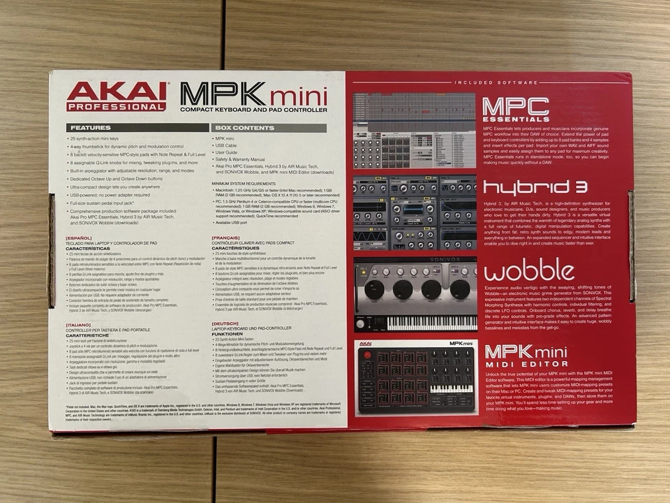 AKAI Professional MPK Mini MK3 - Tastiera MIDI Controller USB a 25 Note - Immagine 4 di 4