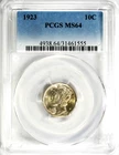 1923 Mercury Dime PCGS MS-64 #GA6-55 "90% Silver"