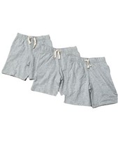 The Childrens Place Boys Pull On Terry Shorts 7/8 M Gray Lot Of 3 Drawstring NEW
