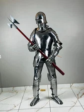 German Sallet Gothic Suit Medieval Full Body Armor Costume Halloween Gift