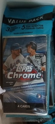 2020 Topps Chrome Baseball Factory Sealed VALUE Cello Pack (PINK Ref BICHETTE?)