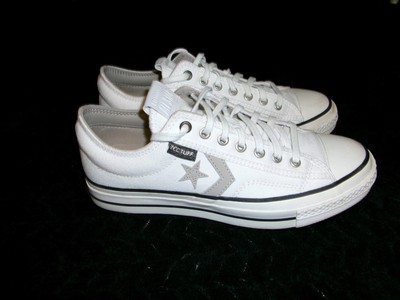 Converse All Star Star Player Lo top shoes. Men's size 8. White/Tan. Tec Cuff.