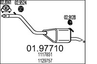 EndschalldäMpfer NachschalldäMpfer MTS 01.97710 FüR Ford Mondeo 3 Turnier BWY