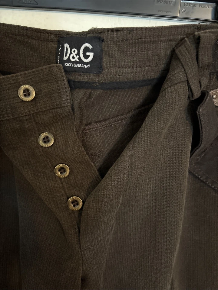 Dolce & Gabbana D&G Men’s Italian 2 Tone Brown Pants - Image 2 of 4
