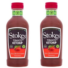 Stokes Echter Tomatenketchup Squeezy Flasche Glutenfrei 485g Packung Mit 2