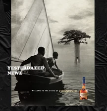 1998 Print ad for Courvoisier Cognac "Welcome to the state of Courvoisier