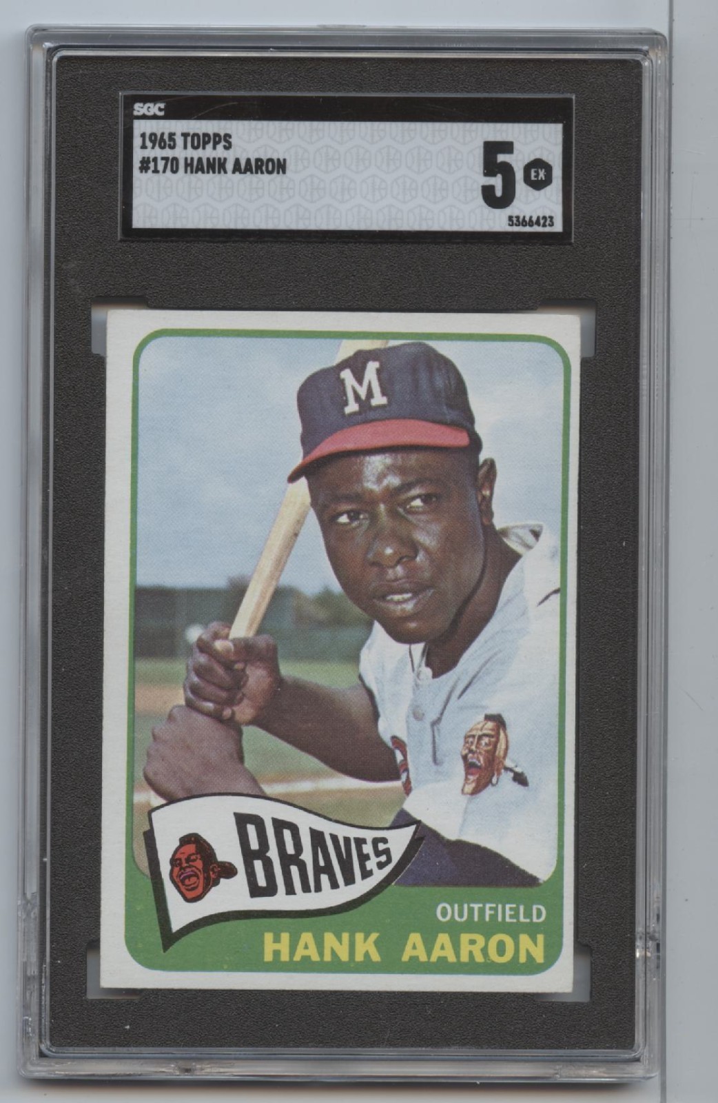 1965 Topps Hank Aaron #170 SGC 5