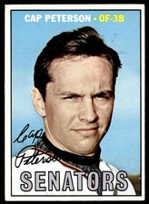 1967 Topps Cap Peterson Washington Senators #387