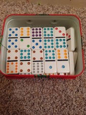 Dominos set with list of games.