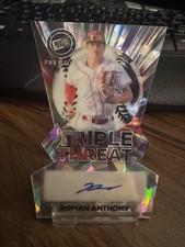 2024 Leaf Press Proof Premium 1/10 Triple Threat #TTM-RA1 Roman Anthony Auto Sox
