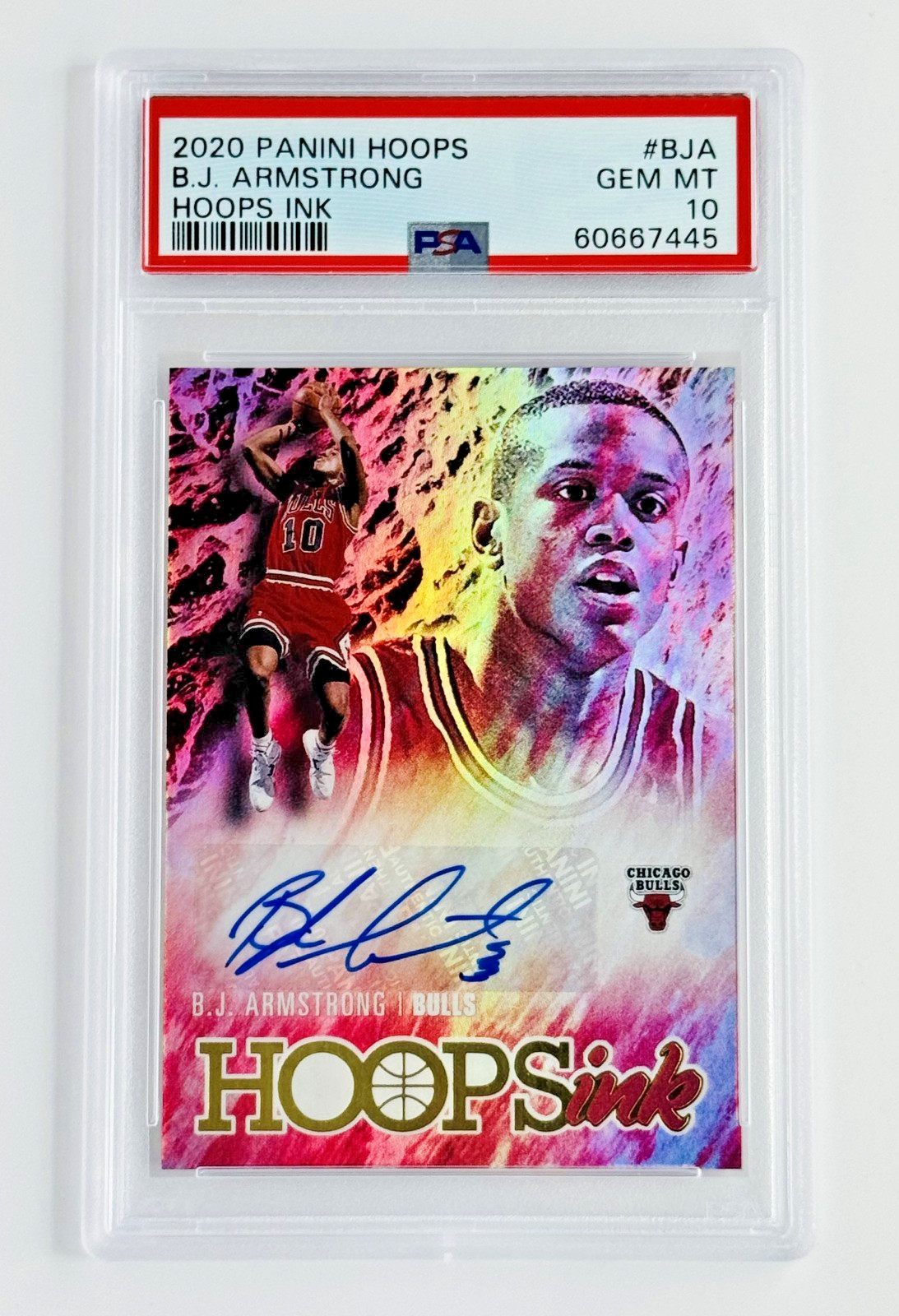 2020 Panini B.J. Armstrong Hoops Ink Auto PSA 10 Pop 1 Bulls RARE Signature