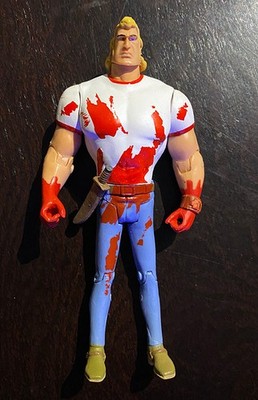 Venture Bros - BROCK SAMSON - 3.5  Bloody White Shirt Action Figure - Loose RARE