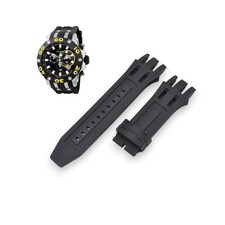 Subaqua 0902 26mm Black Rubber Watch Strap For Invicta