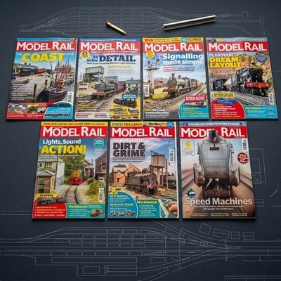 Model Rail Magazine Bundle   7 Issues 2013 2022   OO Gauge Model Railway Layouts