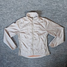 Ariat Ideal Windbreaker Size Medium Ivory Full Zip Jacket RN105037 Packable