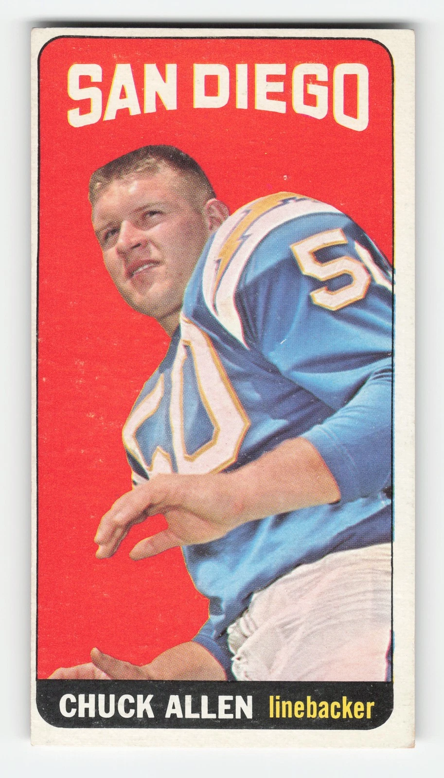 1965 Topps #154 Chuck Allen Very Good
