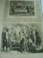 Engraving 1863 - The Easter Blessed in Poland 