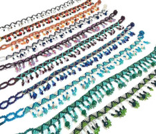 Seed Bead Tribal Fringe Dangle Anklet Womens Fashion Guatemalan Handmade Jewelry