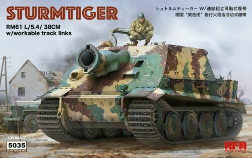 RYEFIELD MODEL RFM RM-5035 1/35 STURMTIGER RM61 L/5.4/38cm w/workable track - Picture 1 of 2