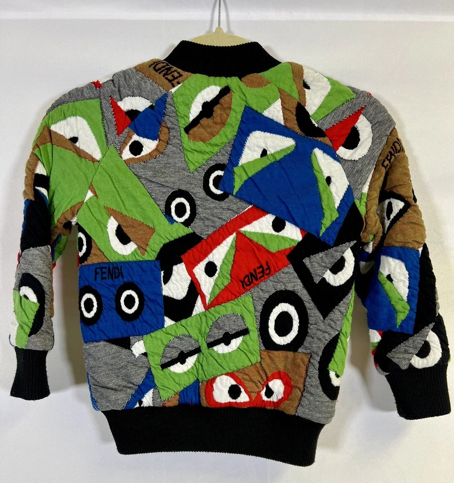 Authentic Fendi Bomber Jacket Girls Size 6 - Image 2 of 4