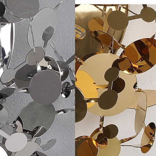 Nordic Modern LED Wall Lamp Light Stainless Steel Abstract Fancy Leaves Decor - Picture 4 of 14