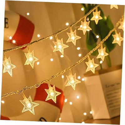 Star String Lights 10Ft 20 LED Fairy Lights Battery Star Lights Warm White