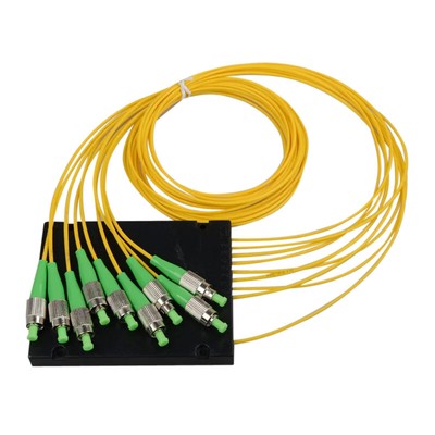GPON EPON 1x8 ABS Box Fiber Optical PLC Splitter FC /APC Coupler Fiber Splitter