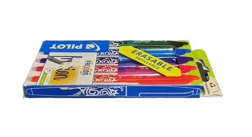 Pilot Frixion Erasable Rollerball Pens - Pack Of 5 - 0.7mm - ASSORTED ✅️ - Afbeelding 4 van 5