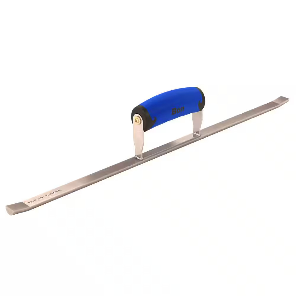 Bon Tool Jointer Sled Runner 20in Masonry Tool 5/8in Half Round Steel Handle