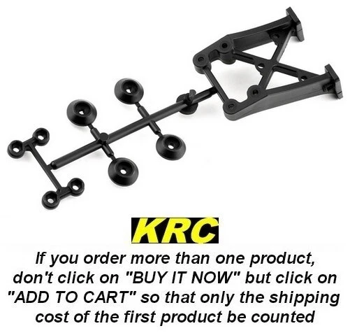 E2429a MUGEN MBX8R/MBX8TR NITRO/ECO REAR WING MOUNT (+15mm) - SUPPORT D'AILERON