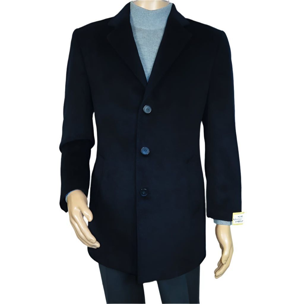 Мужское зимнее автомобильное пальто CASILA Turkey Top Шерсть, кашемир 403740-02 Темно-синий