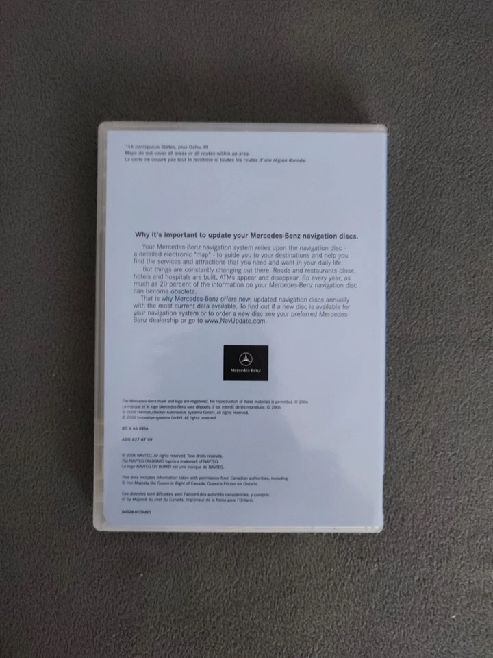 Mercedes-Benz Navigation DVD for COMAND UNITED STATES CANADA 2006 A2118278759 - Bild 2 von 4