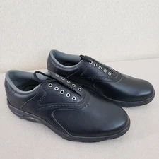 FootJoy GREENJOYS Golf Shoes Men Size 9 M Black Lace Up Never Worn Plus Laces