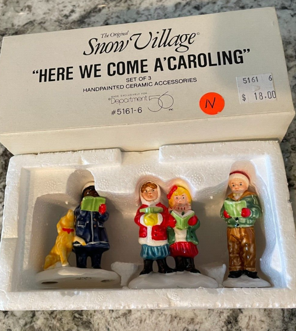 Dept 56 Snow Village - Here We Come A 'Caroling - Set of 3