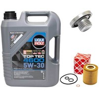 MotoröL Set 5W-30 5 Liter + ÖLfilter + ÖLablassschraube FüR BMW 3Er 318 318 E46