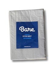 NWT Bare Home Twin XL Fitted Sheet 1800 Ultra Microfiber Grey