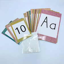 Preschool Classrom: A-Z Alphabet Letter On Maequee Sign Letters  Numbers 0-10