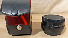 Focal MC made in Japan 20-06-77 CA 2x Converter camera lens attachment vtg case