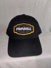 Frabill Fishing Products Adjustable Baseball Hat Black NEW NWOT