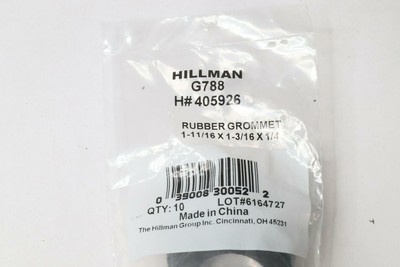 10 Pack Hillman 405926 Plastic Computer Desk Grommets 1 11 16 X