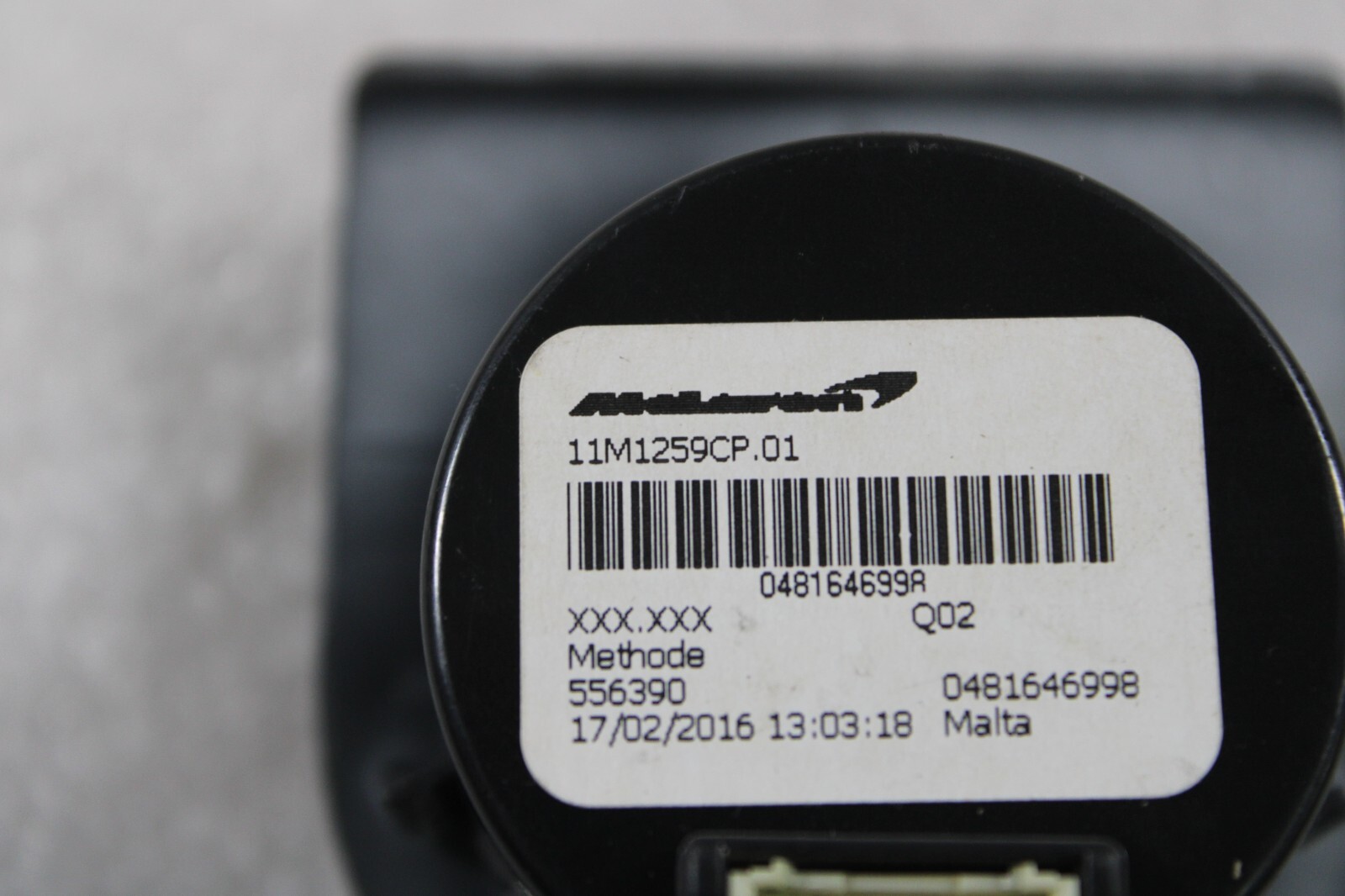 Mclaren MP4-12C, Headlamp/Headlight Switch, Used, P/N 11M1259CP