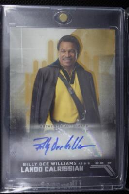STAR WARS ビリー・ディー・ウィリアムズ 直筆サイン ランド GOLD Star Wars Rise of Skywalker s1 Billy Dee Williams LANDO